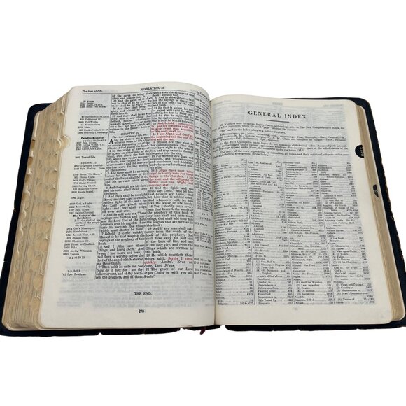 1964 Thompson Chain-Reference Bible KJV 4th Improved Edition Kirkbride, Tabs - Picture 8 of 12